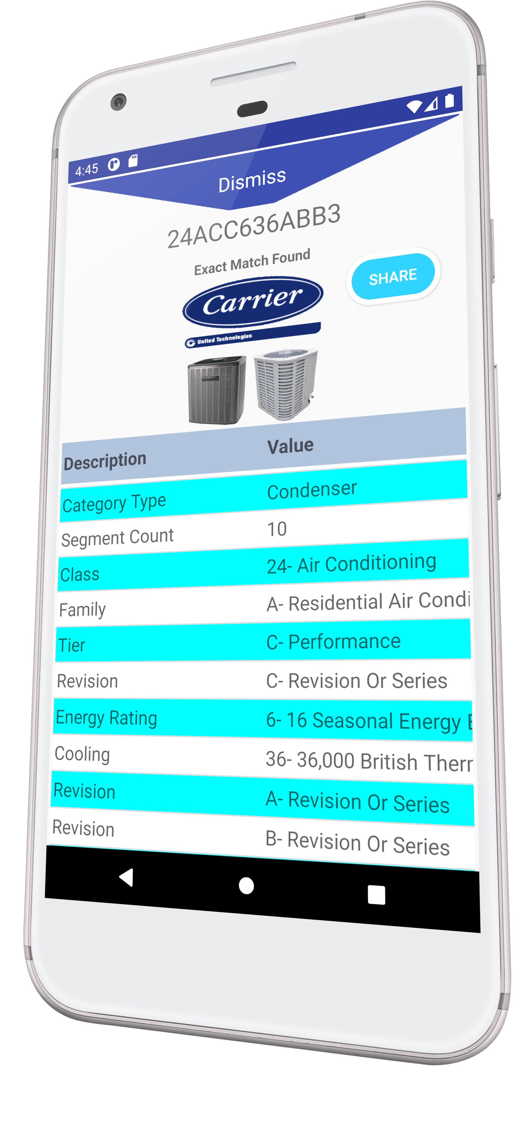 Carrier seer rating lookup